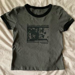 Brandy Melville radio silence baby tee
